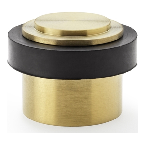 AW603SBPVD • Satin Brass • Alexander & Wilks Plain Floor Mounted Door Stop